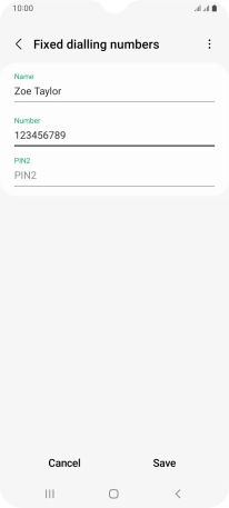Press PIN2 and key in your PIN2. The default PIN2 is 1111.