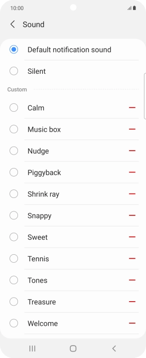 Press the required message tones to hear them.