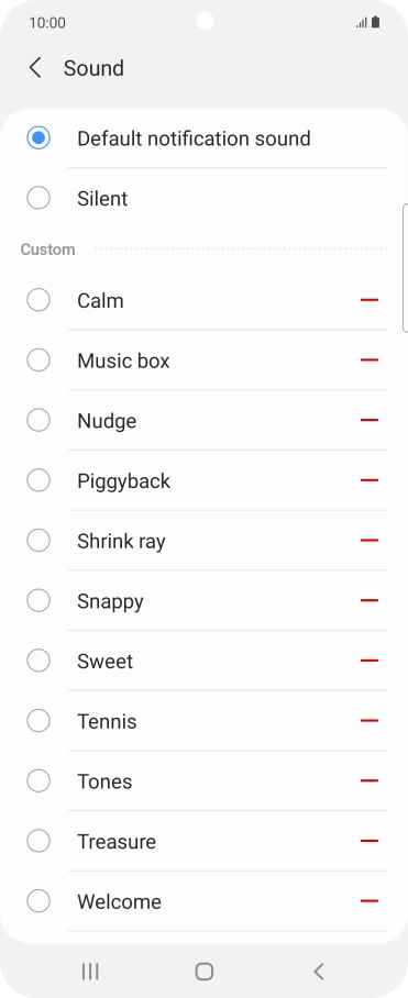 Press the required message tones to hear them.