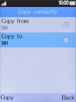Select Copy to.