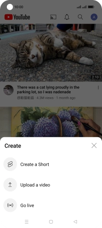 Press Upload a video.