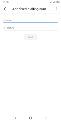 Press Name and key in the required name.