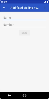 Press Name and key in the required name.