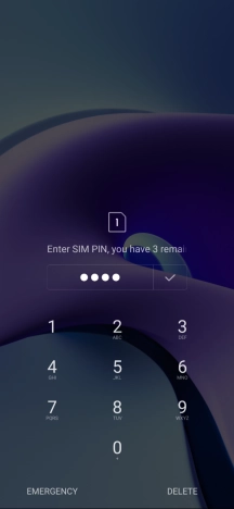 If you're asked to key in your PIN, do so and press the confirm icon.
