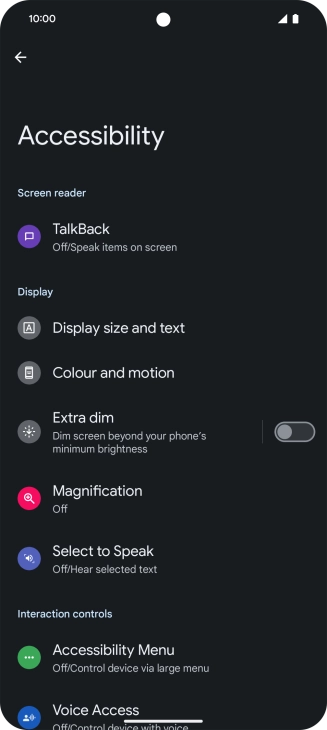 Press the required category below 