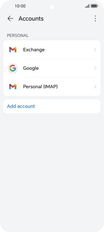 Press the menu icon.