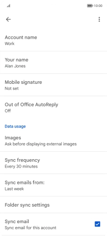 Press Account name and key in the required name.