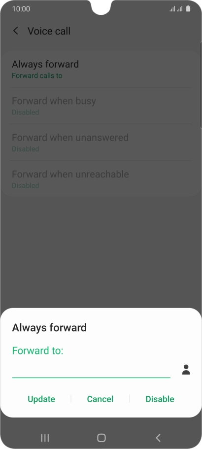 Press Disable.