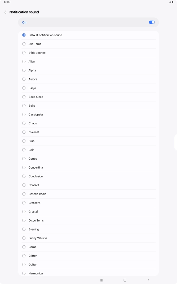 Press the required message tones to hear them.