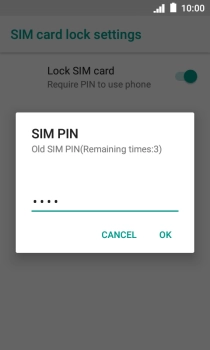 Key in your current PIN and press OK.