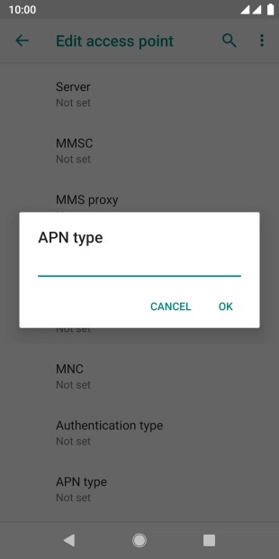 Key in mms and press OK.