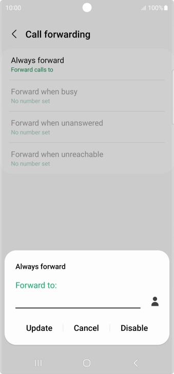 Press Disable.