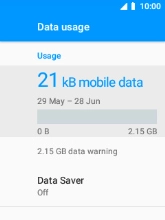 The total data usage is displayed.