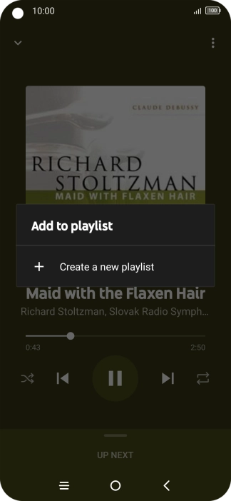 Press Create a new playlist.
