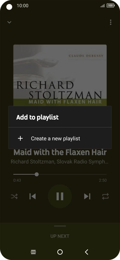 Press Create a new playlist.