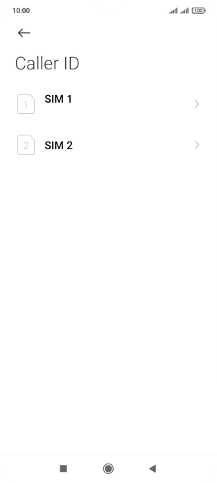 Press the required SIM.