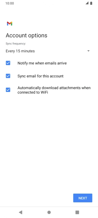 Press the drop down list below 