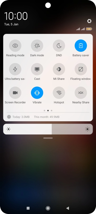 Press the Home key to return to the home screen.