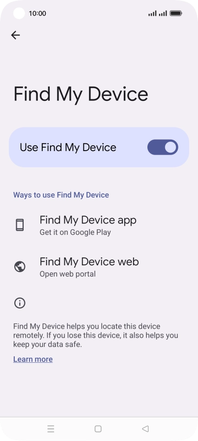 Press the Home key to return to the home screen.