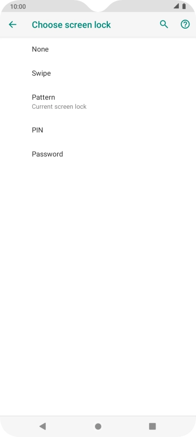 Press None.