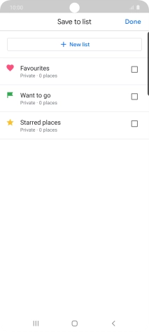 Press the required setting.