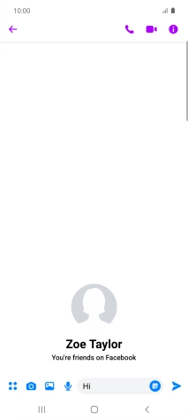 Write the required message and press the send icon.