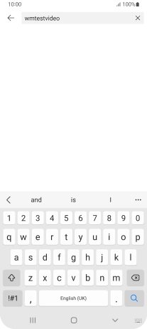 Key in the required search word and press the search icon.