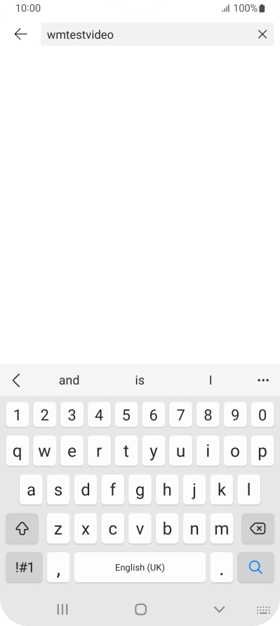 Key in the required search word and press the search icon.