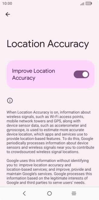 If you press the indicator next to 
