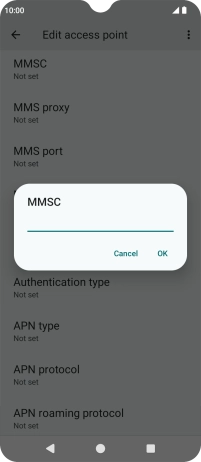 Key in http://mms.vodafone.co.uk/servlets/mms and press OK.