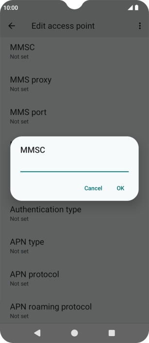 Key in http://mms.vodafone.co.uk/servlets/mms and press OK.