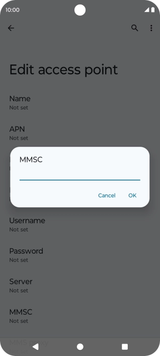 Key in http://mms.vodafone.co.uk/servlets/mms and press OK.