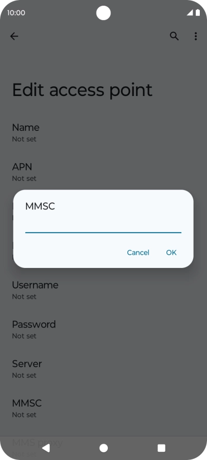 Key in http://mms.vodafone.co.uk/servlets/mms and press OK.