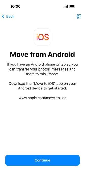 To transfer content to your phone, you need to install the app 