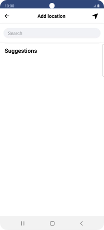 Press the search field and key in the required search word.