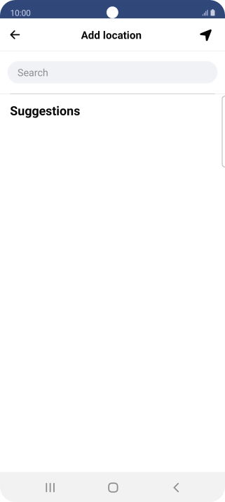Press the search field and key in the required search word.