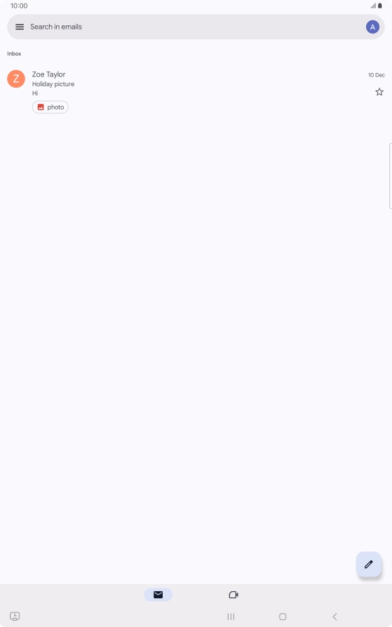 Press the menu icon.
