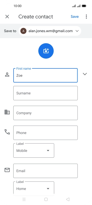 Press Surname and key in the required last name.