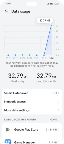 Press Network access.