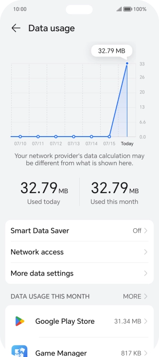 Press Network access.