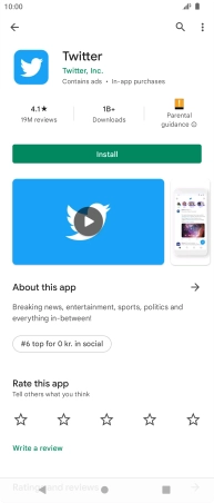 Press Install and follow the instructions on the screen to install the app.