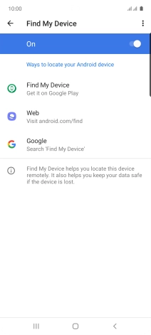 Press the Home key to return to the home screen.