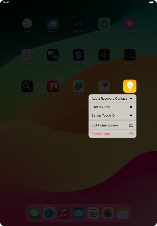Press Remove App.