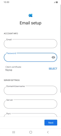 To turn on the function, press SELECT and follow the instructions on the screen to install the required certificate.