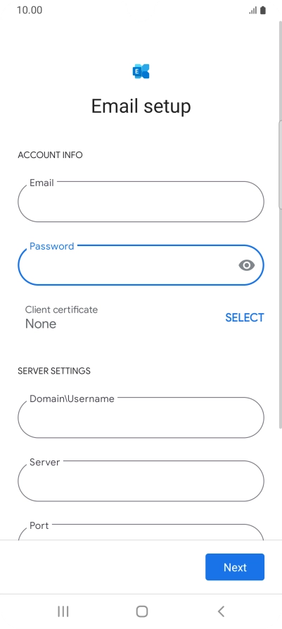 To turn on the function, press SELECT and follow the instructions on the screen to install the required certificate.