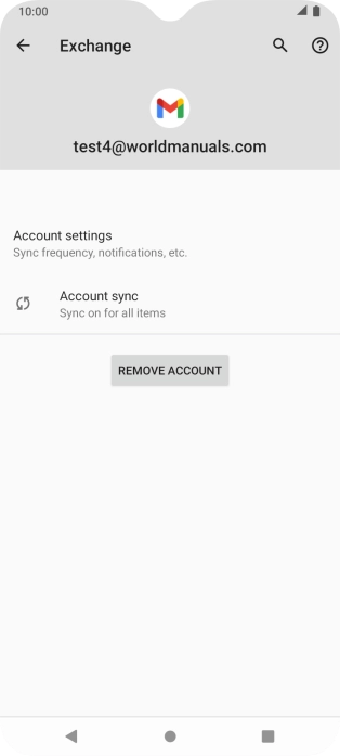 Press Account settings.