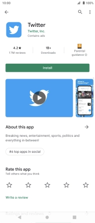 Press Install and follow the instructions on the screen to install the app.