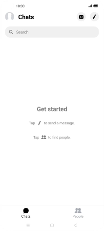 Press the new message icon.