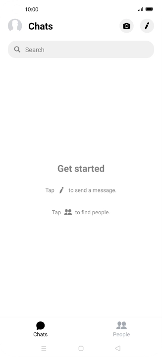 Press the new message icon.