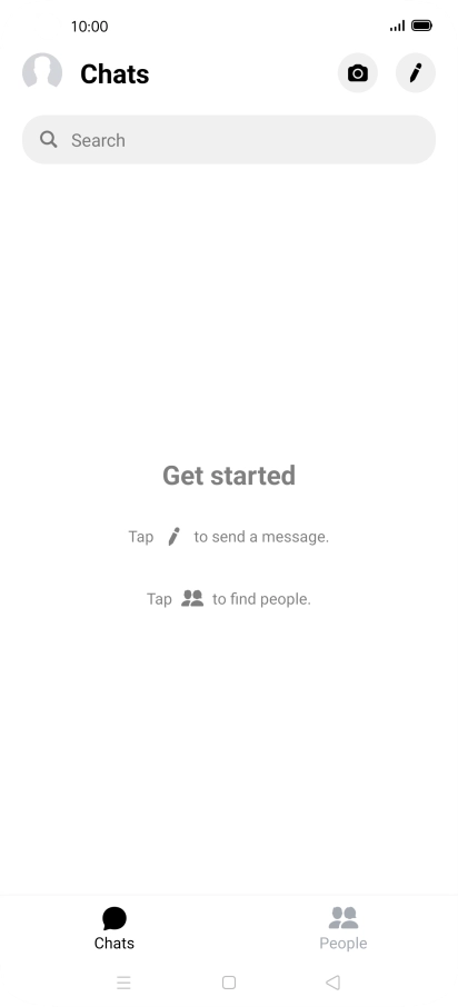 Press the new message icon.